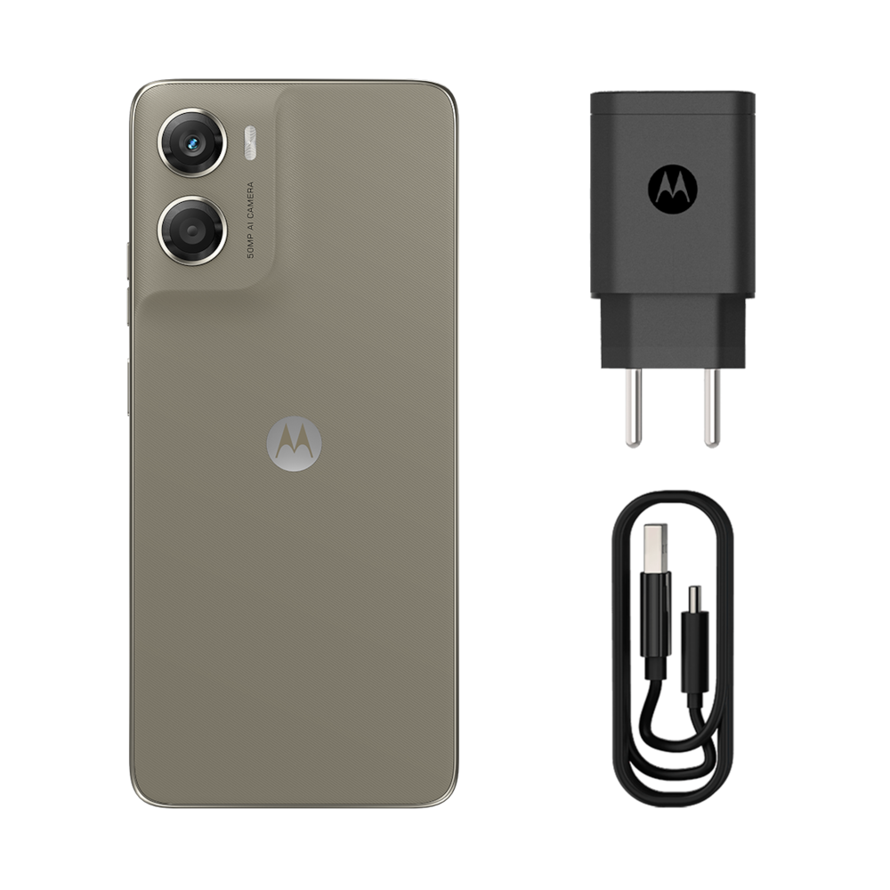 Smartphone Motorola Moto g06 4G Tela 6,9” 256GB Câmera 50MP Bege - 8