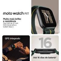 Smartwatch Motorola Moto Watch Fit GPS Ativo 5ATM Bateria Durável Verde - 7