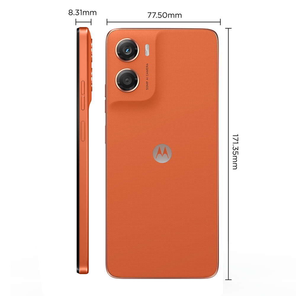 Smartphone Motorola Moto g06 4G Tela 6,9” 128GB Câmera 50MP Laranja - 9