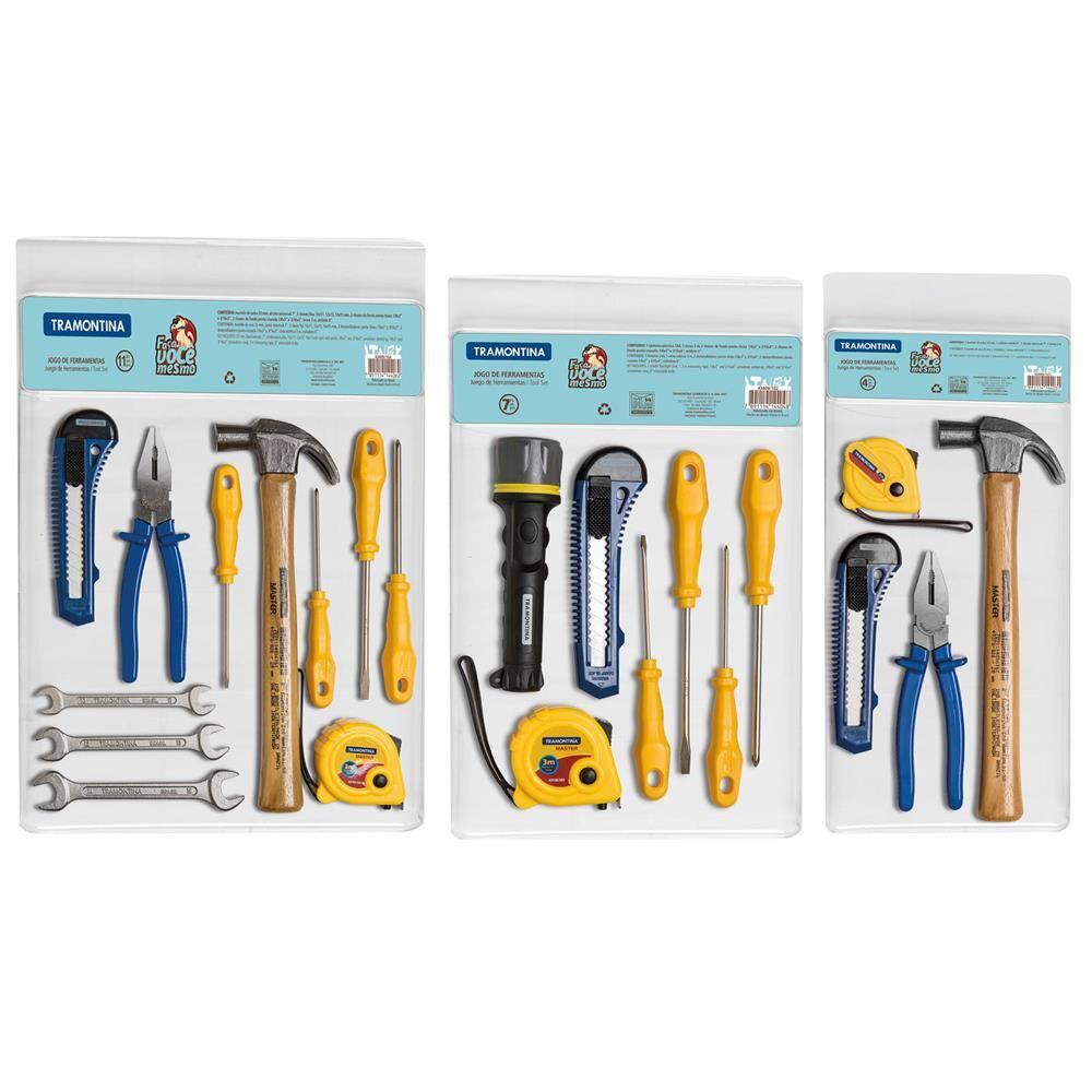 Kit de Ferramentas Tramontina 29 Peças com Lanterna, Martelo e Alicate - 1