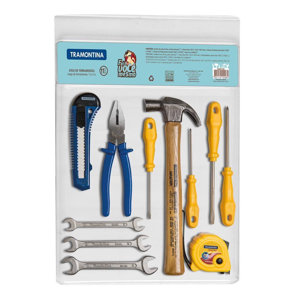 Kit de Ferramentas Tramontina 29 Peças com Lanterna, Martelo e Alicate - 2