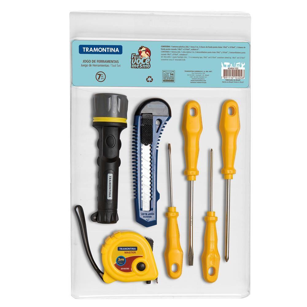 Kit de Ferramentas Tramontina 29 Peças com Lanterna, Martelo e Alicate - 3