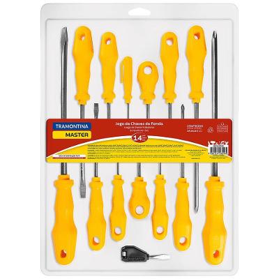 Jogo de Chaves de Fenda Tramontina - 14 Peças