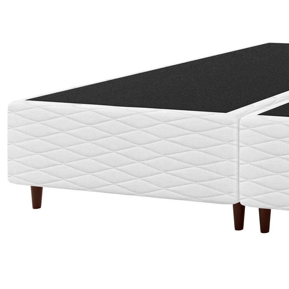 Base Box Queen Size Umaflex New Itália 38x158x198cm Bipartida Matelassê Branco - 2