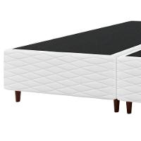 Base Box Queen Size Umaflex New Itália 38x158x198cm Bipartida Matelassê Branco - 2