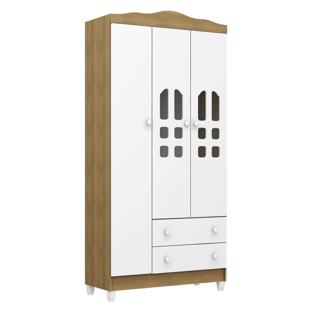 Quarto de Bebê Completo Carolina Baby com Berço Mini-Cama Mirelle Cômoda Eloá e Guarda-Roupa Eloá - 2