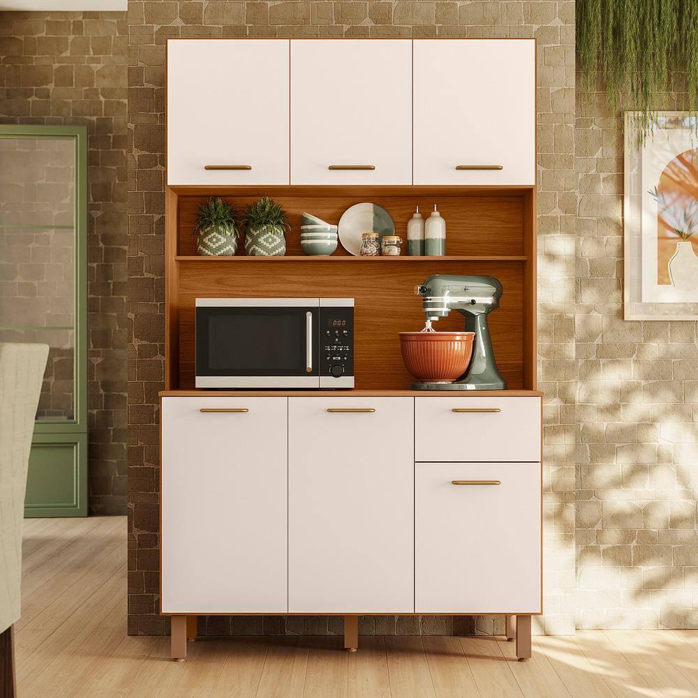 Cozinha Compacta Poliman New Livia 6 Portas 1 Gaveta - 1