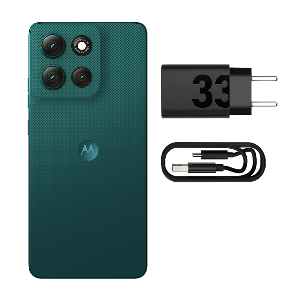 Celular Motorola Moto G86 Tela 6,7” Oled 512GB 5G Câmera Sony 50MP Verde Escuro - 6