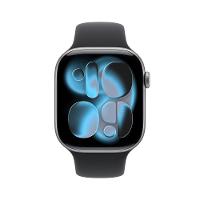 Apple Watch Series 11 GPS+ Cellular 46mm Cinza-Espacial Pulseira M/G Esportiva Preta - 2