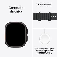 Apple Watch Ultra 3 GPS+ Cellular 49mm Pulseira Oceano Preta - 8