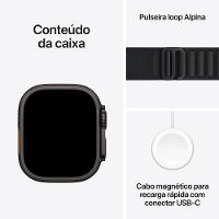 Apple Watch Ultra 3 GPS+ Cellular 49mm Pulseira Loop Alpina G Preta - 8