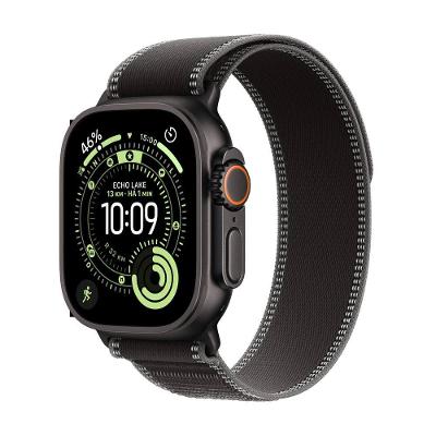 Apple Watch Ultra 3 GPS+ Cellular 49mm Preto Pulseira Loop Trail P/M Preta-Carvão