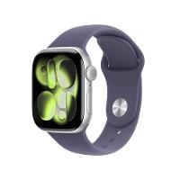Apple Watch Series 11 GPS+ Cellular 42mm Prateada Pulseira P/M Esportiva Roxo-Névoa - 1