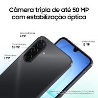 Celular Samsung Galaxy A17 4G Tela 6.7" 256GB Super AMOLED Câmera Tripla 50MP Preto