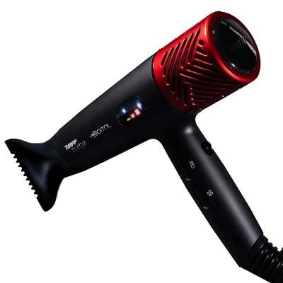 Secador de Cabelos Taiff Turbe Digital Íons Negativos 2400W Preto/Vermelho