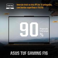 Notebook Gamer 16” Asus TUF Gaming F16 FX607VJ-RL002 Intel Core 5 210H 8GB RAM 512GB SSD RTX 3050 Mecha Gray - 7