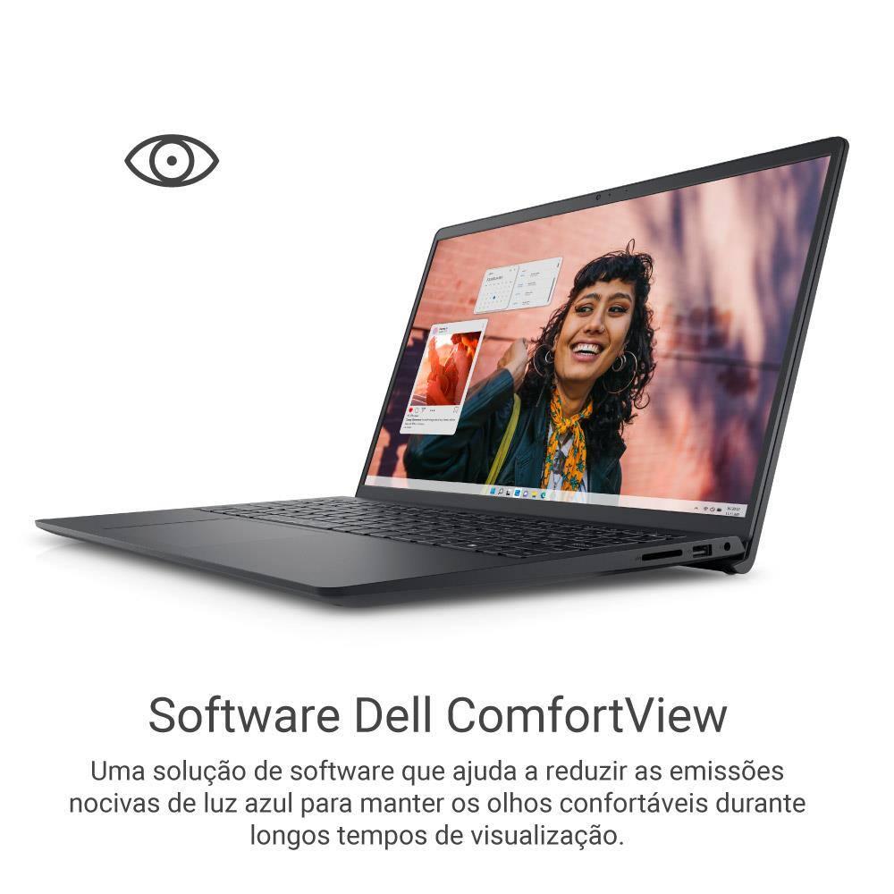 Notebook 15,6" Full HD Dell Inspiron I15-I3100-A15P Windows 11 Intel Core i3 8GB DDR4 512GB SSD Preto + Microsoft 365 Personal - 7