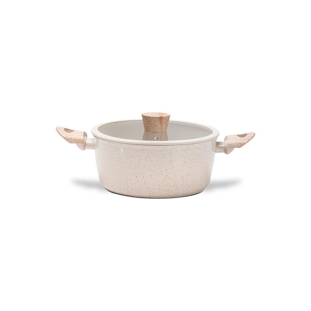 Caçarola Brinox Ceramic Life Sirius 22cm Indução Antiaderente Vanilla - 1