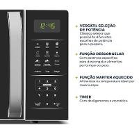 Micro-ondas Britânia BMO23 20L Limpa Fácil 1100W Preto/Branco - 5