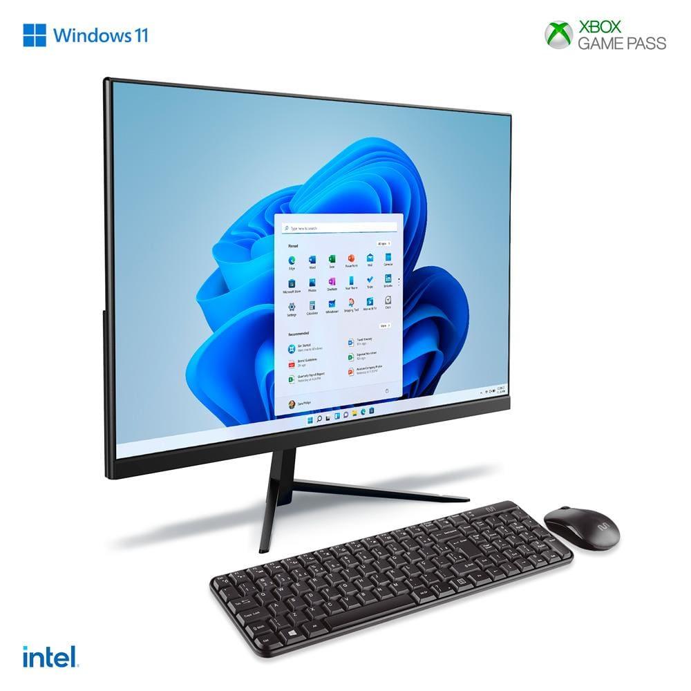 Computador All in One 23,8” Multilaser UB840 FHD Windows 11 Core i3 4GB RAM SSD 128GB Preto - 2
