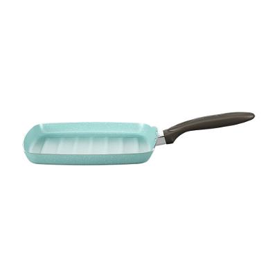 Frigideira Grill Brinox Suprema Ceramic Life Antiaderente Mineral Resist 750ml 24x24x2,3cm Verde