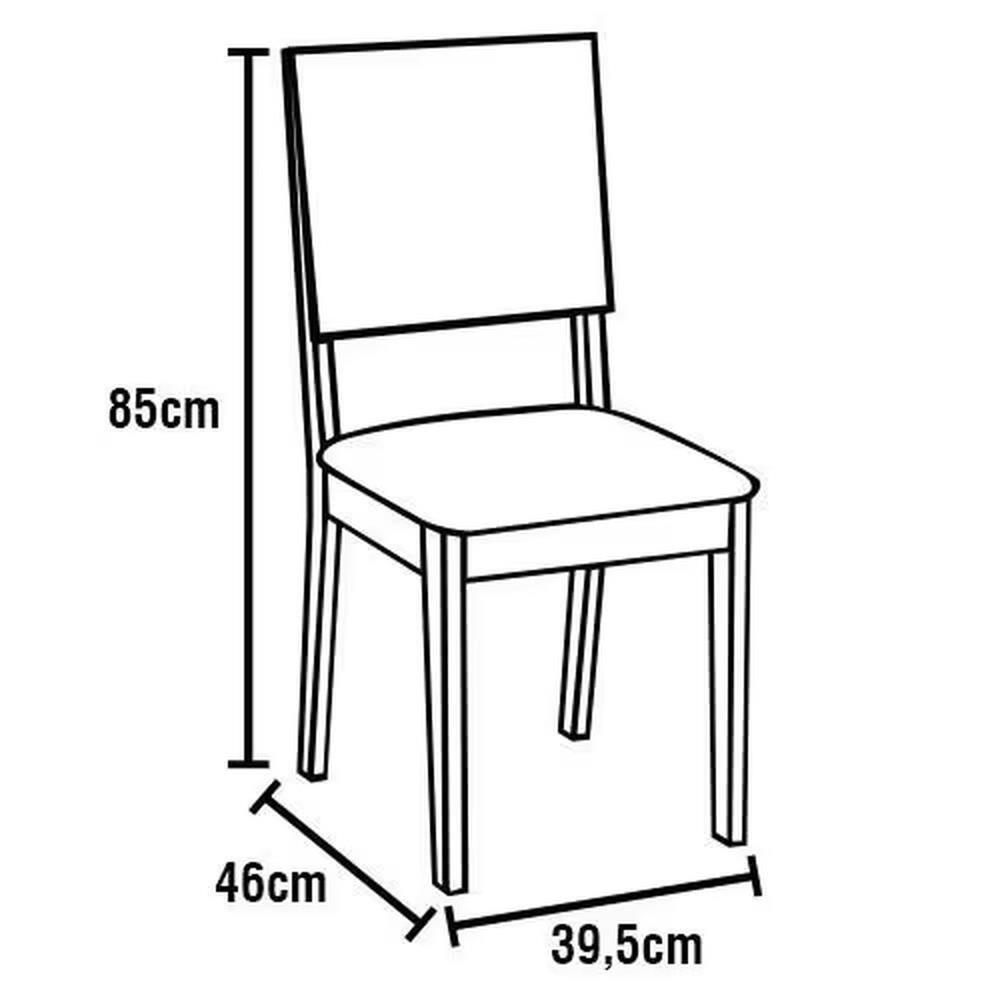 Conjunto Sala de Jantar Aço Nobre Mesa Montana Tampo de Vidro 120x80cm 4 Cadeiras Íris Aço Cromado - 6