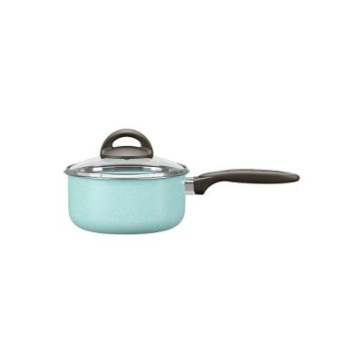 Panela Brinox Suprema Ceramic Life Antiaderente 1,3L 16cm Tampa de Vidro Verde