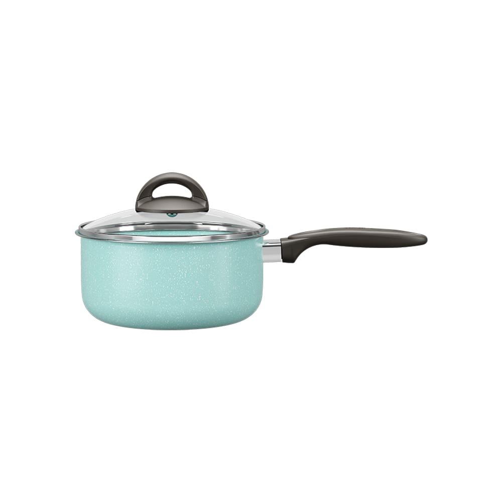 Panela Brinox Suprema Ceramic Life Antiaderente 1,9L 18cm Tampa de Vidro Verde - 1