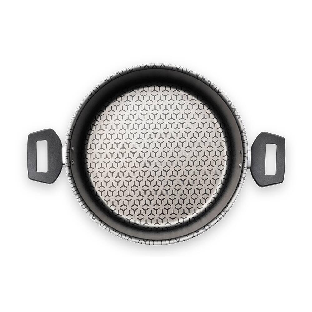 Caçarola Brinox Anis Pro-Flon Antiaderente 3,4L 22cm Tampa de Vidro Borgonha - 4