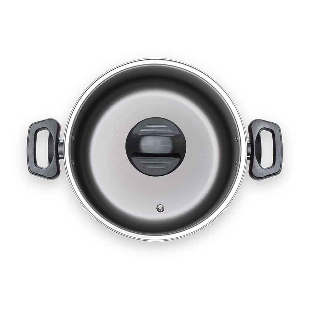 Caçarola Brinox Ruby Pro-Flon Antiaderente 3,4L 22cm Tampa de Vidro Vermelha - 2