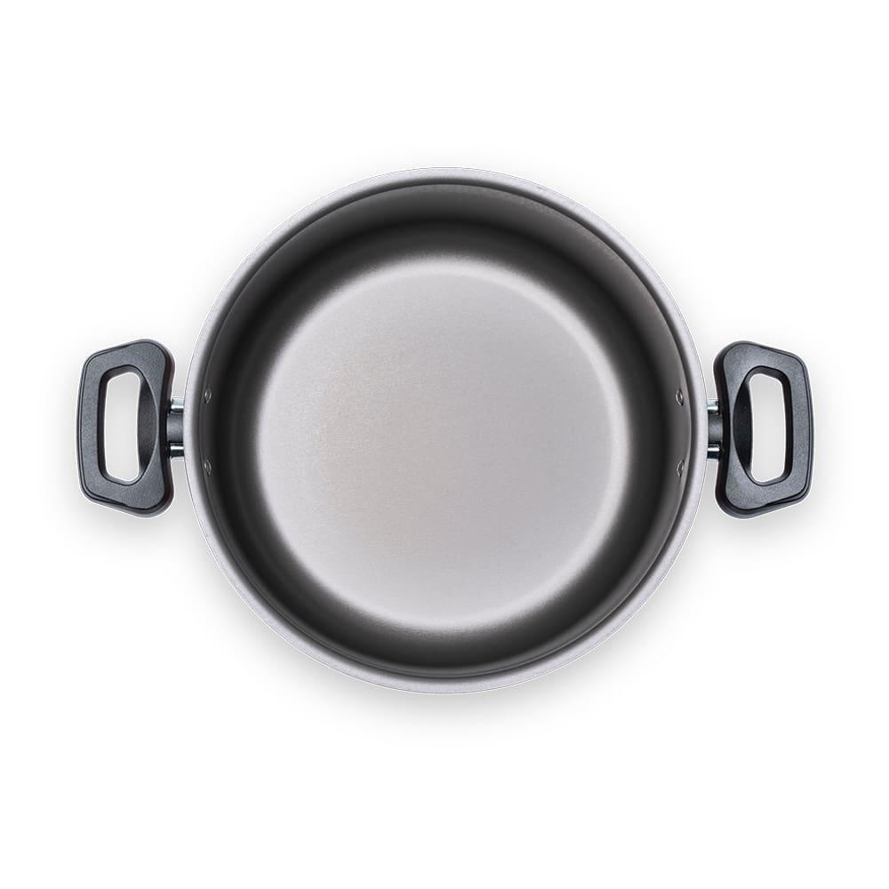 Caçarola Brinox Ruby Pro-Flon Antiaderente 3,4L 22cm Tampa de Vidro Vermelha - 3