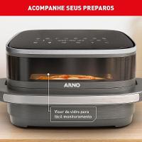 Fritadeira Elétrica Air Fryer Arno Easy Fry Extra AFP4 4L 1700W Painel Digital Preta Inox - 5