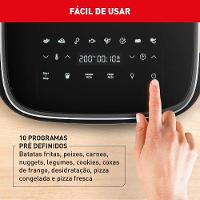 Fritadeira Elétrica Air Fryer Arno Easy Fry Extra AFP4 4L 1700W Painel Digital Preta Inox - 6