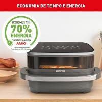 Fritadeira Elétrica Air Fryer Arno Easy Fry Extra AFP4 4L 1700W Painel Digital Preta Inox - 7