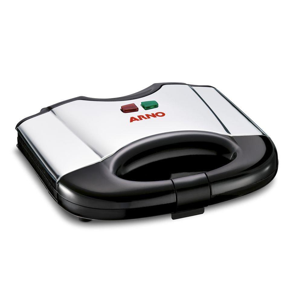 Sanduicheira Grill Arno SACS Placa Antiaderente Pés Antiderrapantes Inox e Preto - 2
