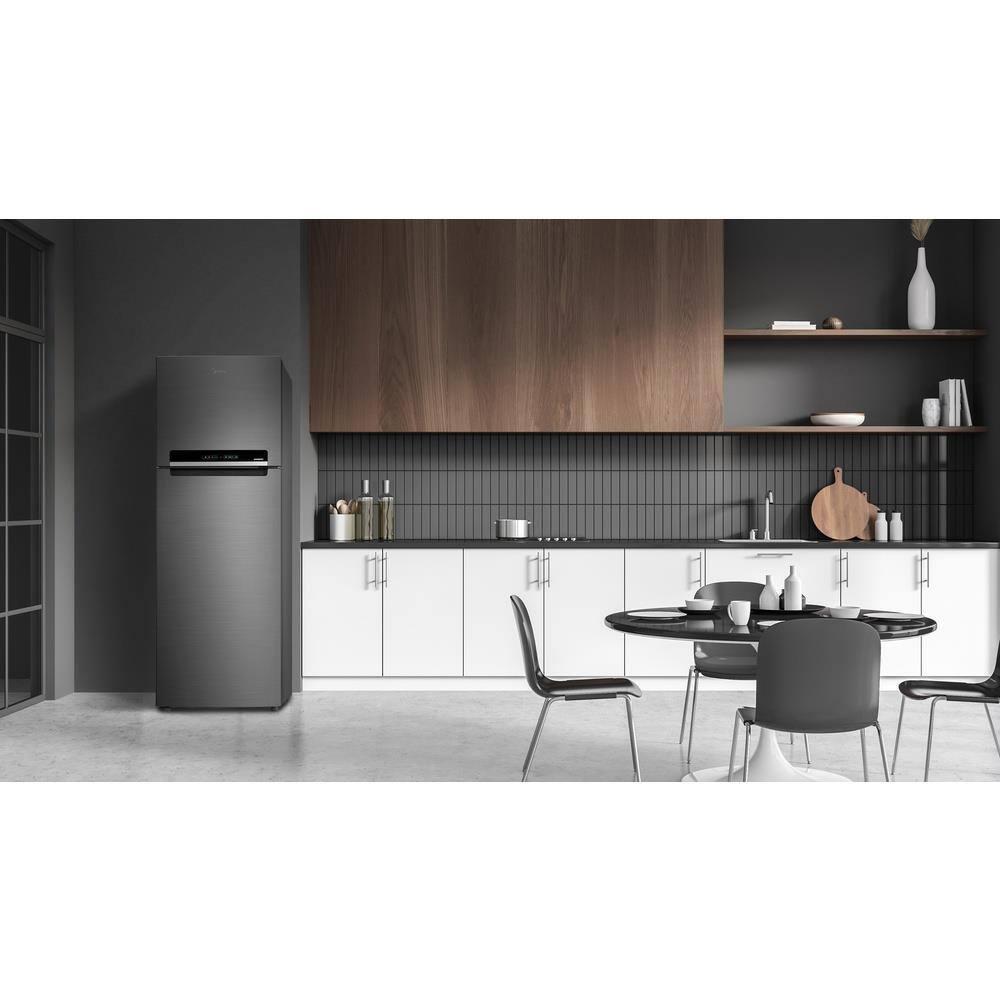 Geladeira Midea Frost Free Duplex 394L Inverter Inox - 8