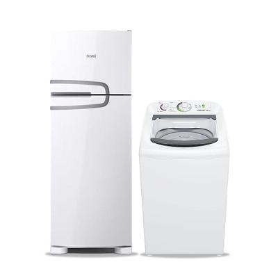 Conjunto Essencial Consul Geladeira CRM39AB Frost Free 340L + Lavadora CWH12BB 12kg Branco
