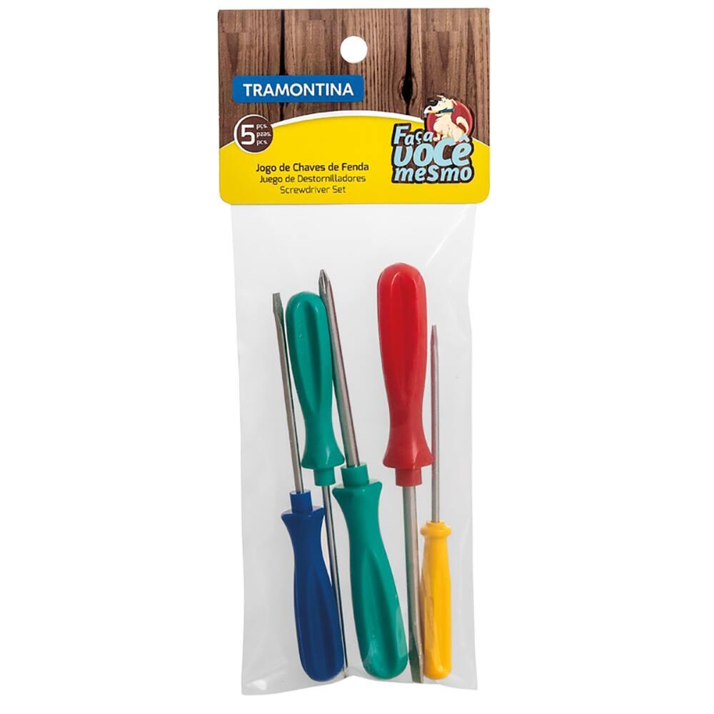 Jogo de Chaves de Fenda Tramontina 5 Peças - 1
