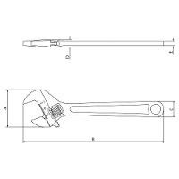 Chave Ajustável 12" Tramontina - Cromada - 2