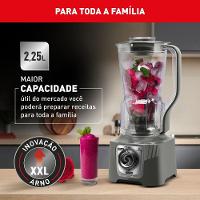 Liquidificador Arno Power Max XXL LN87 2200W Jarra 2,25L 6 Lâminas Powelix Cinza