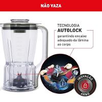 Liquidificador Arno Power Max XXL LN87 2200W Jarra 2,25L 6 Lâminas Powelix Cinza - 7