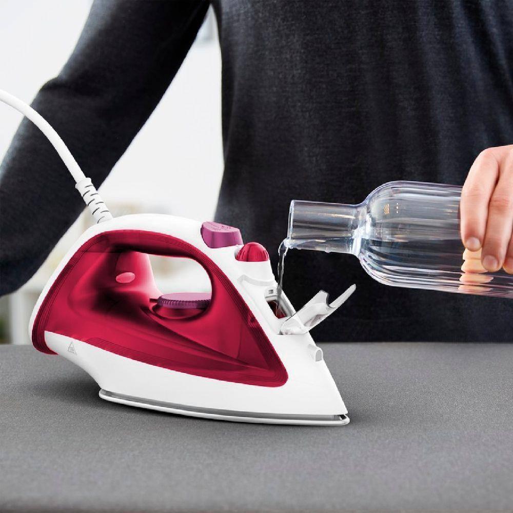 Ferro a Vapor Arno Essentialgliss FMQ 1200W Base Antiaderente Vermelho - 9