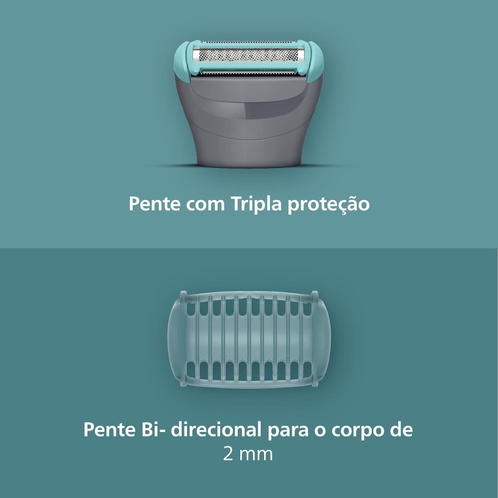 Aparador de Pelos Philips BodyGroom BG3470/15 À prova D`água Bivolt - 4