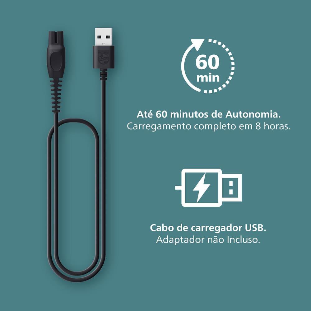 Aparador de Pelos Philips BodyGroom BG3470/15 À prova D`água Bivolt - 7