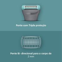 Aparador de Pelos Philips BodyGroom BG3470/15 À prova D`água Bivolt