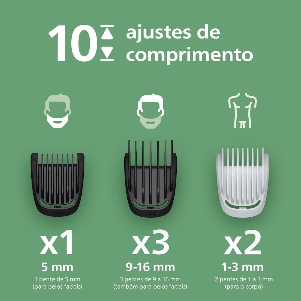 Aparador de Pelos Philips Multigroom MG3931/15 Recarregável Bivolt - 9