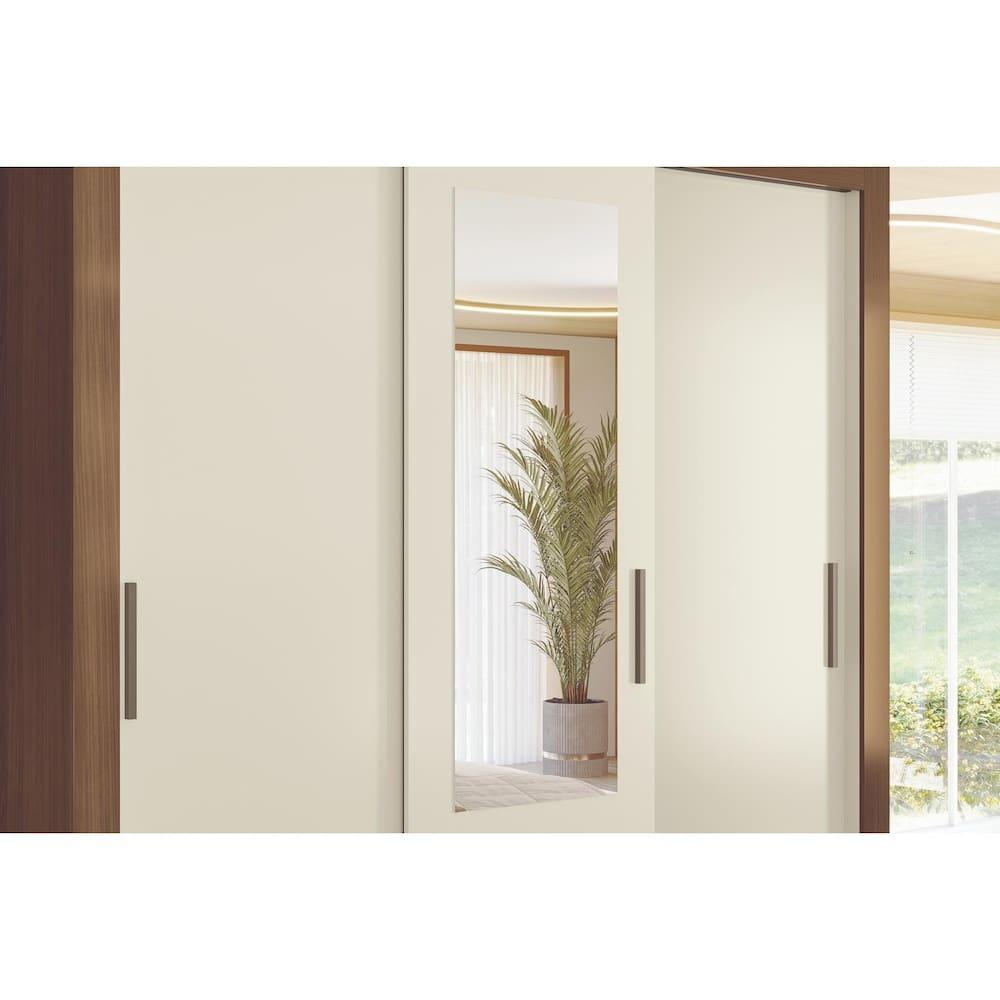 Guarda Roupa Santos Andirá Lisboa 3 Portas Deslizantes com Espelho - 4