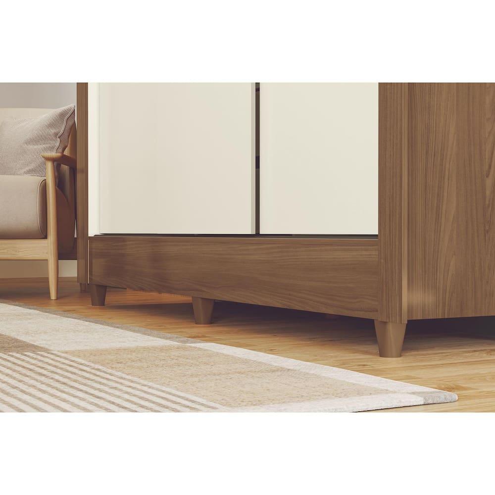 Guarda Roupa Santos Andirá Lisboa 3 Portas Deslizantes com Espelho - 6