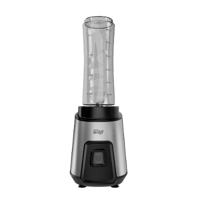 Liquidificador Portátil Wap Blender Go WBG600 600ml 300W 2 Copos Squeeze Preto Inox