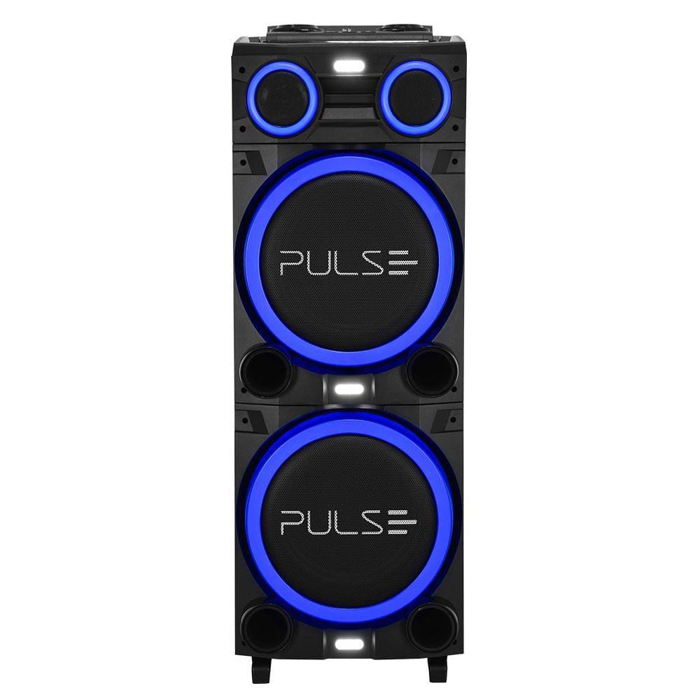 Caixa de Som Torre Multilaser Pulse Double SP156 Bluetooth 2700W RMS Luz LED Bivolt - 1